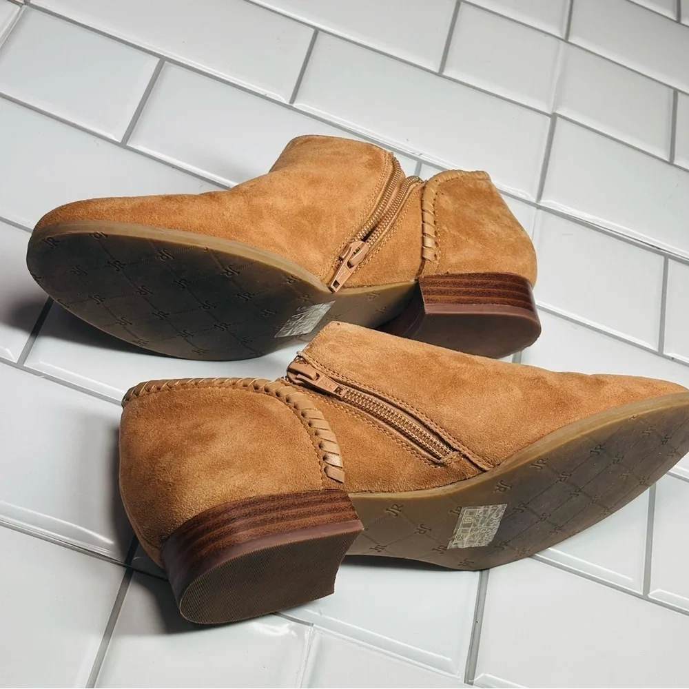 Jack Rogers‎ ankle boots booties Avery suede leather women’s size 8